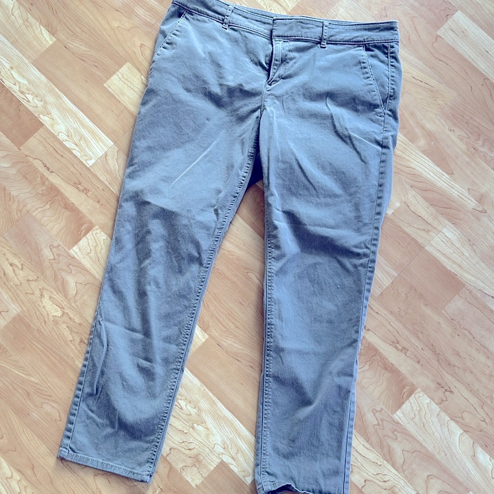 LOFT Marisa Ankle Chino in Gray Size 10P